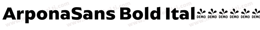 ArponaSans Bold Ital字体转换